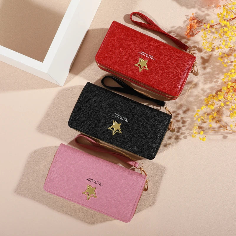 Elegant Hand Clutch with 8 Card Slots & Compartments
