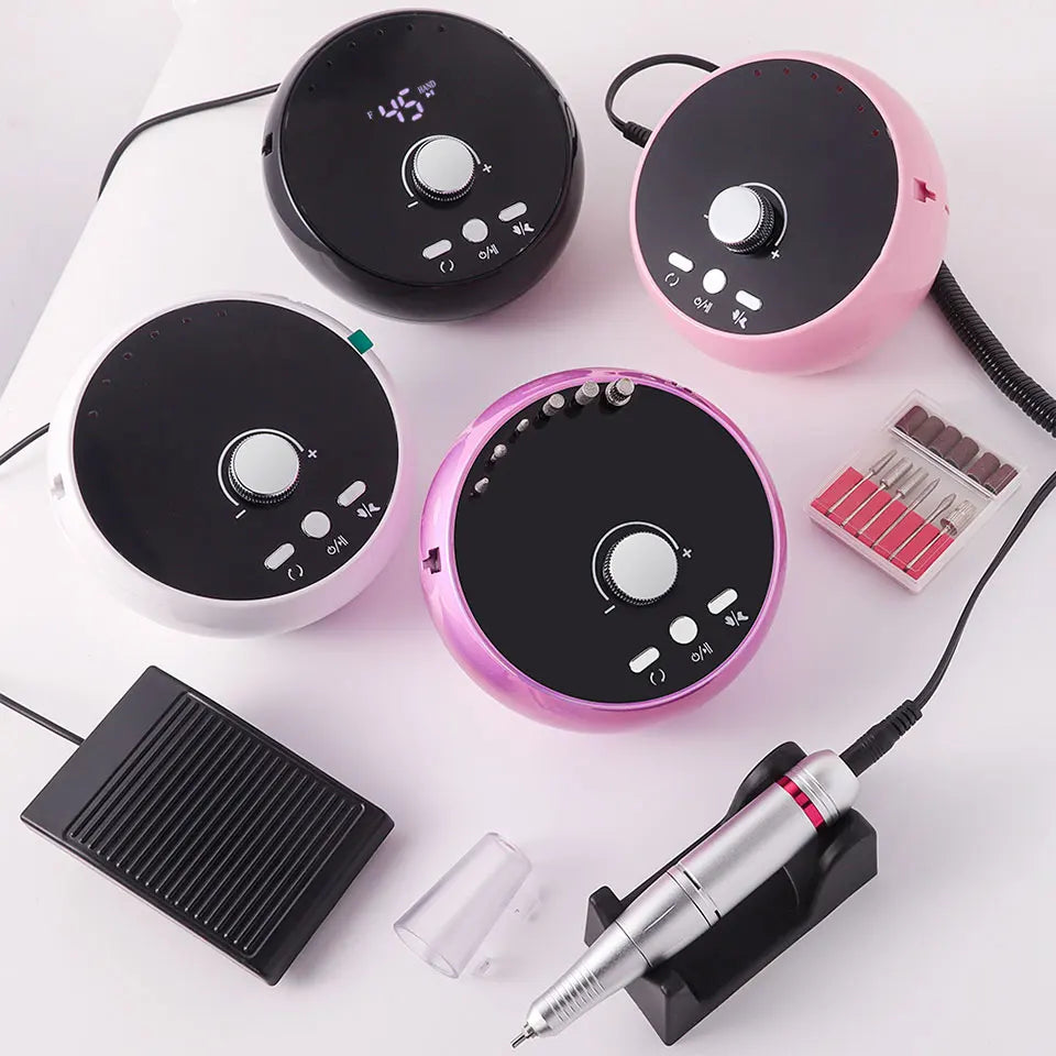 Professional 45,000RPM Electric Nail Drill – Manicure & Pedicure