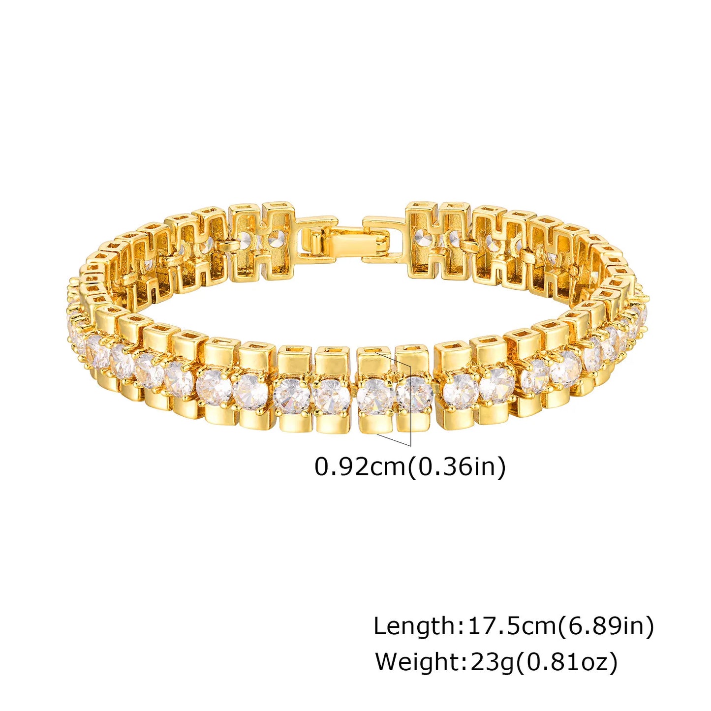 Chunky CZ Tennis Bracelet – Hip Hop Style