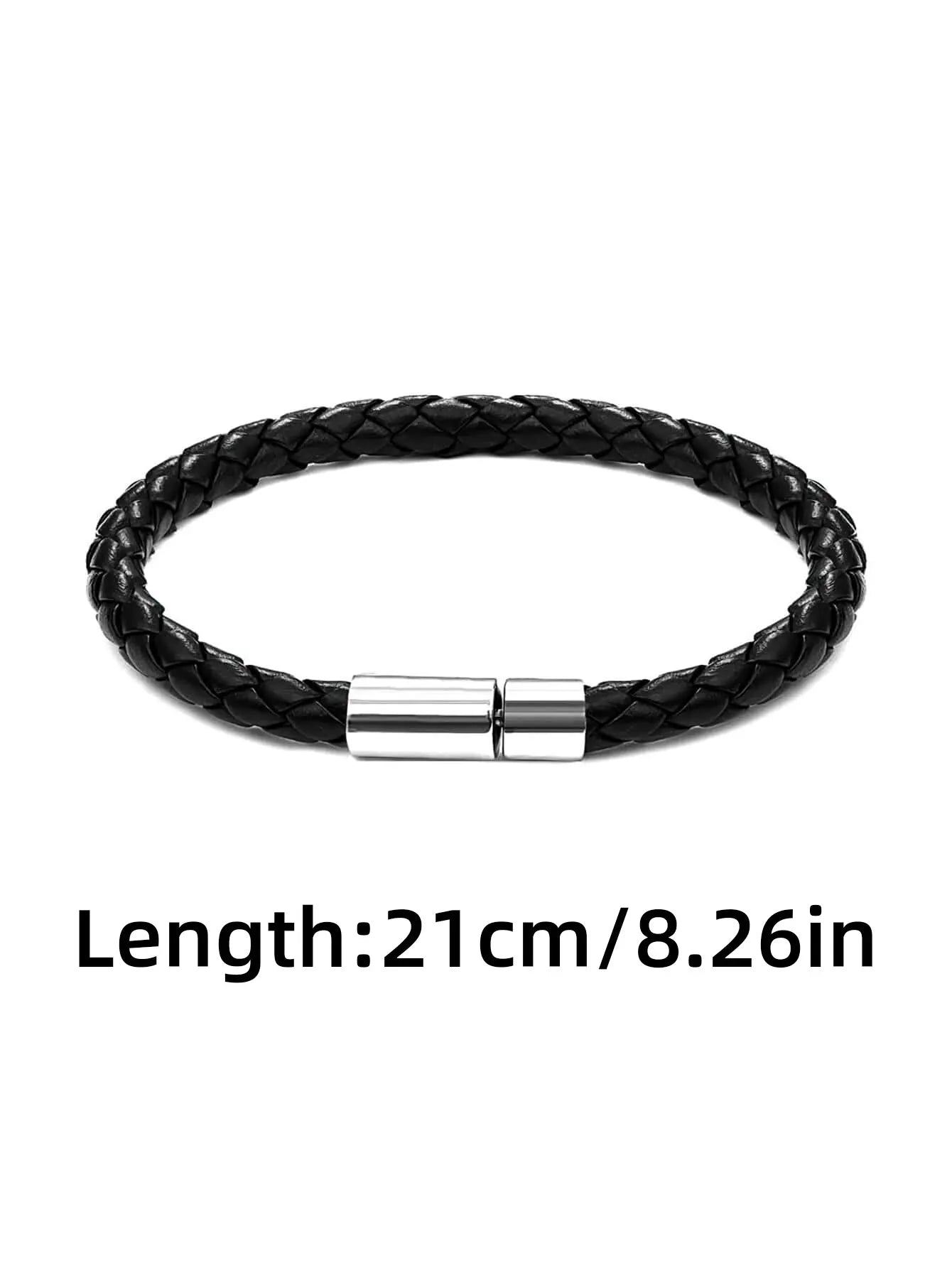 Elegant Leather Bracelets for Men – 2PCS