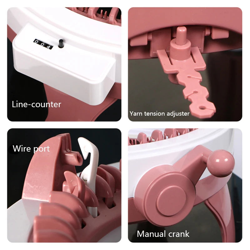 Sentro 48-Needle Smart Weaving Loom – Rotating Double Knitting Machine