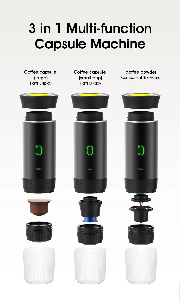 Compact Wireless Coffee Maker – Travel & Home Use